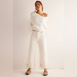 Free People Palmer Jeans, Eggshell, 29